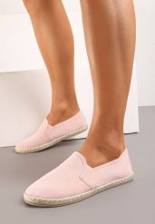 Różowe Tenisówki Espadryle Slip On Na Płaskiej Podeszwie Liodelia. Czerwone espadryle damskie Born2be, bez wzorów, z jeansu, bez obcasa, na płaskiej podeszwie. Za 44.99 zł.