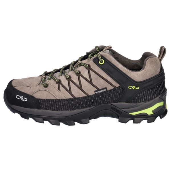 Buty trekkingowe męskie CMP Rigel Low WP. Brązowe buty trekkingowe męskie CMP, z materiału, bez zapięcia, trekkingowe. Za 349.99 zł.