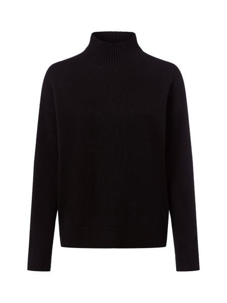 Marie Lund sweter merino Kobiety Wełna merino czarny, XL. Czarne swetry klasyczne damskie Marie Lund, xl, z wełny, bez kołnierzyka. Za 349.95 zł.