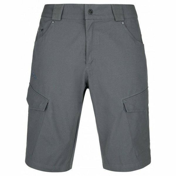 Bawełniane szorty męskie Kilpi BREEZE-M. Szare szorty męskie Kilpi, bez wzorów, z bawełny, klasyczne. Za 137.00 zł.