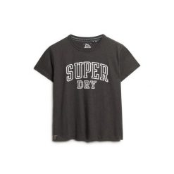 Koszulka damska Superdry Athletic Essentials. Czarne bluzki damskie Superdry., bez wzorów, retro, bez kołnierzyka, bez ramiączek. Za 139.55 zł.