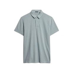 Koszulka polo z dżerseju Superdry Essential. Niebieskie koszulki polo męskie Superdry., na lato, xl, bez wzorów, z dżerseju, bez ramiączek. Za 184.95 zł.