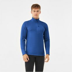Bluza trekkingowa męska z technicznej dzianiny Admont. Niebieskie bluzy bez kaptura męskie VIKING, l, z dzianiny. Za 127.71 zł.