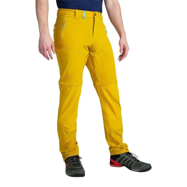 Męskie spodnie outdoorowe Kilpi HOSIO-M. Żółte szorty męskie Kilpi, na lato, bez wzorów, z materiału, klasyczne. Za 239.00 zł.