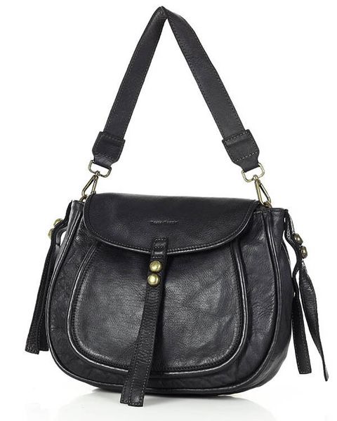 Torebka damska czarna Marco Mazzini v67a. Czarne shopper bag damskie bez wzorów, z materiału, na ramię, małe, bez dodatków. Za 599.00 zł.