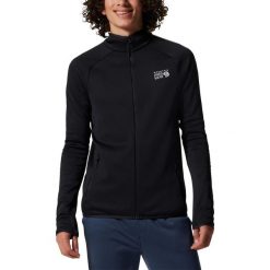 Męski sweter polarowy Mountain Hardwear Polartec Power Stretch Pro. Czarne swetry męskie MOUNTAIN HARDWEAR, na zimę, m, bez wzorów, z polaru, bez kołnierzyka. Za 599.00 zł.