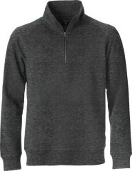 Clique Classic Half Zip bluza ½ zip w melanżu antracytowym. Szare bluzy bez kaptura męskie CLIQUE, s, z bawełny. Za 221.95 zł.