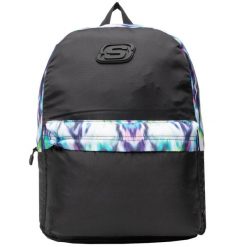 Plecak sportowo-turystyczny dla dorosłych San Diego Backpack pojemność 18 L. Czarne plecaki damskie Skechers, bez wzorów. Za 59.99 zł.
