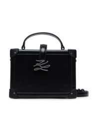 KARL LAGERFELD Torebka B4W30369 Czarny. Czarne torebki klasyczne damskie Karl Lagerfeld, bez wzorów, ze skóry, bez dodatków. Za 1,299.00 zł.
