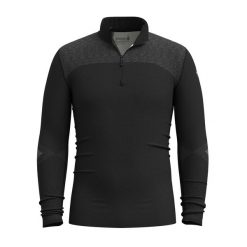 Bluza termoaktywna męska Smartwool Intraknit Thermal Merino Base Layer 1/4 Zip. Czarne bluzy bez kaptura męskie Smartwool, m. Za 509.99 zł.