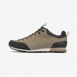 Buty turystyczne męskie Arpenaz 500 Revival. Brązowe buty trekkingowe męskie QUECHUA, z kauczuku, bez zapięcia, trekkingowe. Za 199.99 zł.