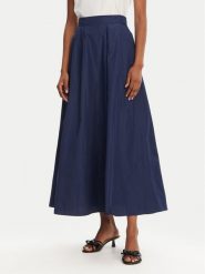 Marella Spódnica trapezowa Oporto 2515101012 Granatowy Regular Fit. Niebieskie spódniczki damskie Marella, bez wzorów, z syntetyku, trapezowe. Za 489.99 zł.