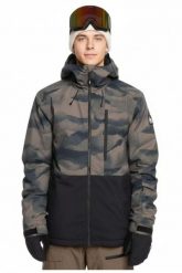 Kurtka narciarska męska Quiksilver Mission Printed Block. Zielone kurtki męskie Quiksilver, na zimę, l, bez wzorów, z materiału, eleganckie, z kapturem. Za 699.00 zł.