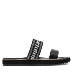 Klapki Aldo. Czarne klapki damskie Aldo, bez wzorów, bez obcasa. Za 189.99 zł.