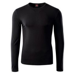 T-Shirt Z Długim Rękawem Damski Trening Milky. Czarne t-shirty damskie IQ, l, bez wzorów, bez kołnierzyka. Za 76.99 zł.