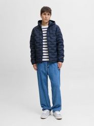 Jack & Jones Kurtka przejściowa w kolorze granatowym rozmiar: L. Niebieskie kurtki męskie Jack & Jones, l, bez wzorów, bez kaptura. Za 171.68 zł.