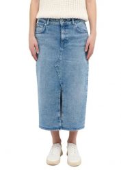 Damska spódnica jeansowa MUSTANG Eureka Denim Skirt Denim Blue 1016225 5000 582. Niebieskie spódniczki damskie Mustang, bez wzorów, z denimu. Za 149.99 zł.