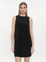 Calvin Klein Sukienka codzienna K20K207257 Czarny Slim Fit. Czarne sukienki damskie CALVIN KLEIN, na co dzień, bez wzorów, z syntetyku, bez kołnierzyka, bez ramiączek, proste. Za 389.99 zł.