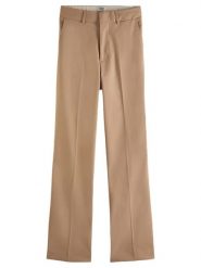 Scotch & Soda Spodnie chino w kolorze beżowym rozmiar: W31. Brązowe spodnie materiałowe damskie Scotch & Soda, bez wzorów, z podwyższonym stanem. Za 184.46 zł.