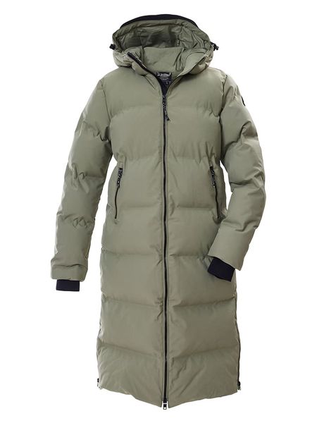 Killtec Płaszcz zimowy w kolorze szarozielonym rozmiar: 40. Zielone płaszcze damskie KILLTEC, na zimę, s, bez wzorów, z puchu. Za 478.62 zł.