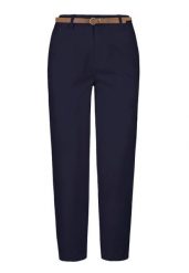 Bawełniane spodnie R-LANA. Spodnie materiałowe damskie Volcano, bez wzorów, z bawełny, klasyczne, z standardowym stanem. Za 149.99 zł.