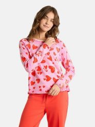 LIEBLINGSSTÜCK Sweter "Lilo" w kolorze jasnoróżowo-czerwonym rozmiar: 48. Czerwone swetry klasyczne damskie LIEBLINGSSTÜCK, z kaszmiru, bez kołnierzyka. Za 319.13 zł.