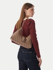 Guess Torebka Yvonne HWSG23 78010 Brązowy jasny. Brązowe torebki klasyczne damskie Guess, z aplikacjami, ze skóry, bez dodatków. Za 544.99 zł.