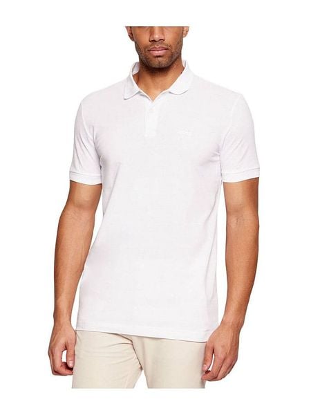 Hugo Boss Fashion Koszulka polo w kolorze białym rozmiar: XL. Białe koszulki polo męskie Hugo Boss Fashion, xl, bez wzorów, z bawełny, bez ramiączek. Za 223.46 zł.