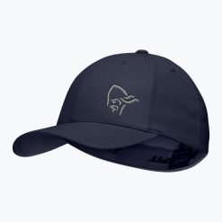 Czapka z daszkiem NORRONA Flexfit. Niebieskie czapki męskie NORRONA, bez wzorów, z bawełny. Za 219.99 zł.