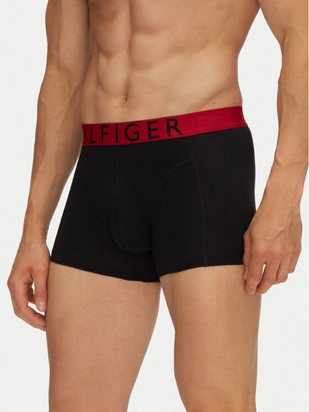Tommy Hilfiger Komplet bokserek UM0UM03465 Czarny. Czarne bokserki męskie Tommy Hilfiger, bez wzorów, z bawełny. Za 129.99 zł.