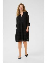 Kaffe Sukienka w kolorze czarnym rozmiar: 38. Czarne sukienki damskie Kaffe, bez wzorów, z koronki, bez kołnierzyka, bez ramiączek, midi. Za 118.01 zł.