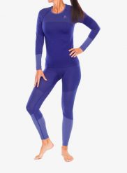 Bielizna termoaktywna damska Odlo Fundamentals Performance Warm Set Long. Niebieskia bielizna termoaktywna damska Odlo, l, bez wzorów, z materiału. Za 307.99 zł.