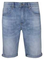 Krótkie Spodnie, Jeansowe Jasne, Szorty, Spodenki, Przed Kolano -PAKO JEANS. Szorty męskie Pako Jeans, z bawełny, bez kołnierzyka. Za 185.00 zł.