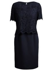 APART Sukienka w kolorze granatowym rozmiar: 36. Czarne sukienki damskie Apart, bez wzorów, z koronki, bez kołnierzyka, bez ramiączek, mini. Za 267.92 zł.