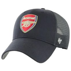 Czapka z daszkiem męska Arsenal FC Branson Cap. Niebieskie czapki męskie 47 Brand, bez wzorów, z bawełny. Za 99.99 zł.