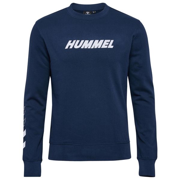 Bluza Hummel hmlELEMENTAL. Niebieskie bluzy bez kaptura męskie HUMMEL, bez wzorów, sportowe, bez kołnierzyka, bez ramiączek. W wyprzedaży za 128.70 zł.