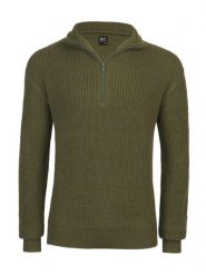 Sweter Brandit Troyer 5019-1. Zielone swetry męskie Brandit, m, bez wzorów, z dzianiny, bez kołnierzyka. Za 141.60 zł.
