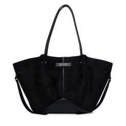 Torebka KARL LAGERFELD. Czarne torebki klasyczne damskie Karl Lagerfeld, bez wzorów, bez dodatków. Za 849.99 zł.