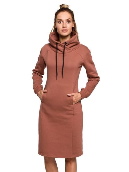 Made of emotion Sukienka w kolorze czerwonobrązowym rozmiar: S. Brązowe sukienki damskie Made Of Emotion, na co dzień, s, bez wzorów, bez kołnierzyka, bez ramiączek, maxi, proste. Za 161.73 zł.