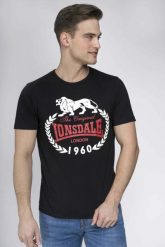 T-shirt o wąskim kroju Lonsdale Original 1960. Czarne t-shirty męskie Lonsdale, l, bez wzorów, z bawełny, bez kołnierzyka. Za 114.21 zł.