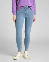 LEE SCARLETT HIGH DAMSKIE SPODNIE JEANSOWE ZIP GREY LIV L31BQDBR 112139833. Szare spodnie materiałowe damskie Lee, bez wzorów, z jeansu. Za 209.99 zł.