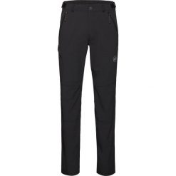 Spodnie turystyczne Mammut Runbold IV Pants. Czarne spodnie materiałowe męskie Mammut, bez wzorów, z elastanu. Za 593.99 zł.