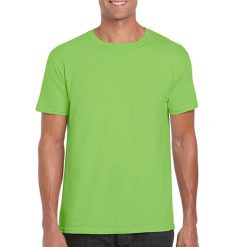 Koszulka Softstyle Dla Dorosłych Unisex. Niebieskie bluzki damskie Gildan, xl, bez wzorów, sportowe, bez kołnierzyka, bez ramiączek. Za 57.99 zł.