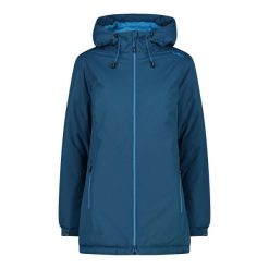 Kurtka damska z kapturem ripstop CMP. Niebieskie kurtki damskie CMP, bez wzorów, z kapturem. Za 451.70 zł.