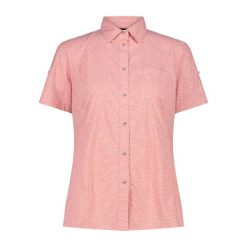 Koszula damska CMP. Czerwone koszule damskie CMP, bez wzorów, sportowe, bez kołnierzyka, bez ramiączek. Za 276.00 zł.