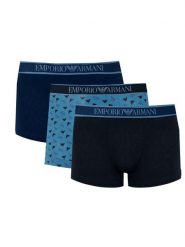 Emporio Armani Bokserki "3 Pack" | 112130 4F717 | Mężczyzna | Niebieski, Granatowy. Niebieskie bokserki męskie Emporio Armani, bez wzorów, z bawełny. W wyprzedaży za 179.00 zł.
