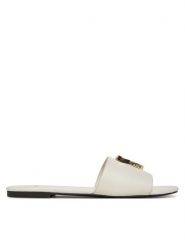 LOVE MOSCHINO Klapki JA28161G0MIA0102 Écru. Klapki damskie Love Moschino, bez wzorów, ze skóry, bez obcasa. Za 629.99 zł.