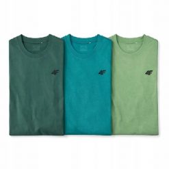 KOSZULKA MĘSKA LIMITOWANA 4F T-SHIRT KOMPLET ZESTAW 3 SZTUKI XL M3948 SS26. T-shirty sportowe męskie 4f, m, z bawełny, bez ramiączek, na fitness i siłownię. Za 113.50 zł.