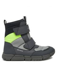 Geox Śniegowce J Flexyper Boy B Abx J169XC 0FU50 C9191 S Szary. Szare buty zimowe chłopięce Geox, ze skóry. Za 449.99 zł.