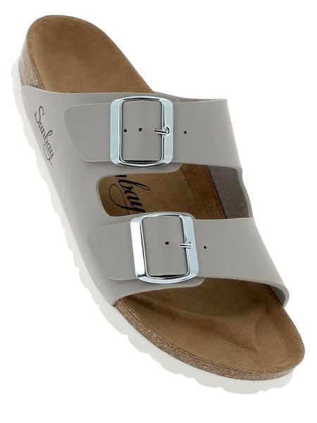 Sunbay Klapki "Trefle" w kolorze szarym rozmiar: 40. Szare klapki damskie Sunbay, bez wzorów, bez obcasa. Za 123.25 zł.